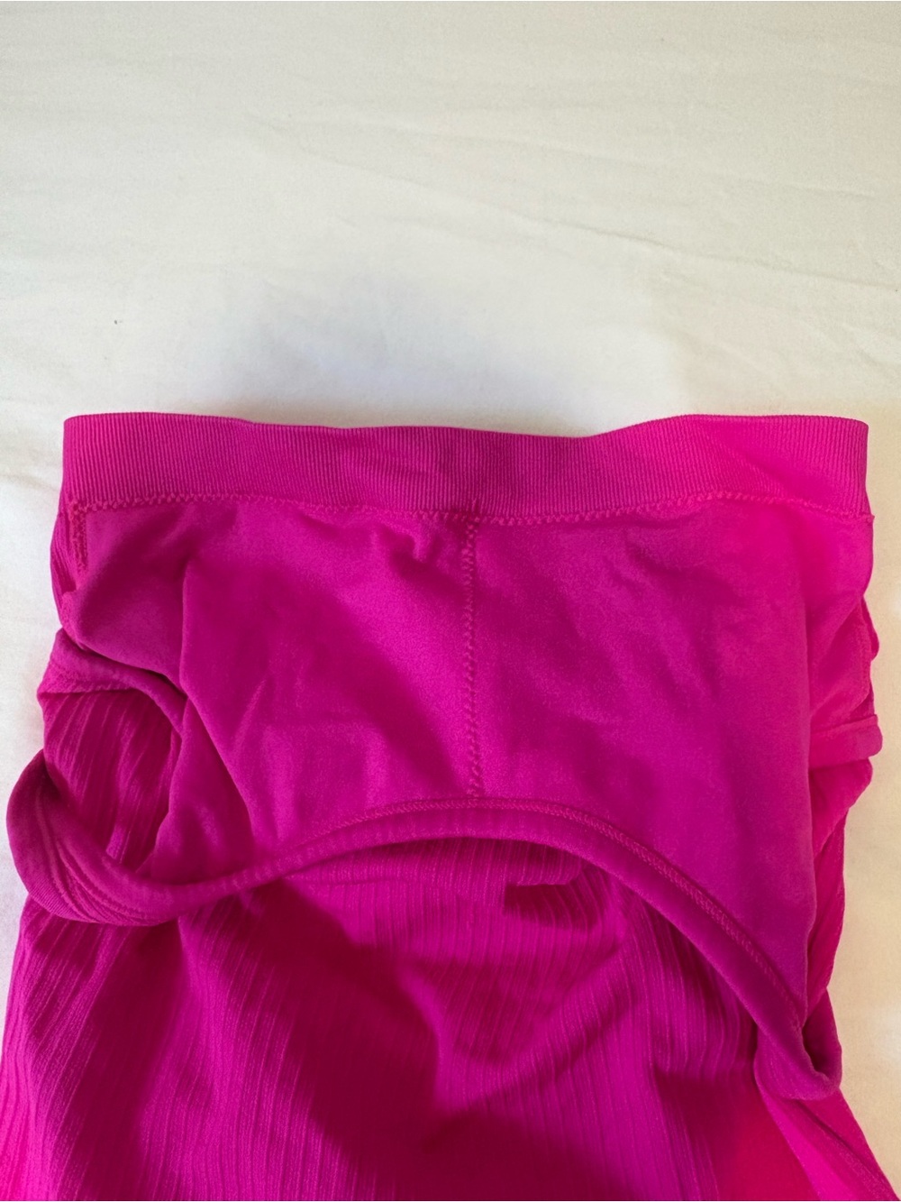Amazon Fuchsia Ribbed Racerback Tank - Picture 3 of 3